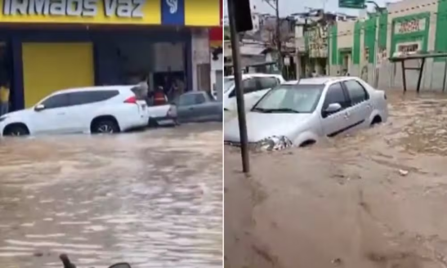 Temporal causa alagamentos na RMS e deixa moradores desabrigados em cidade no sudoeste da BA 1 4 4