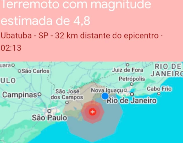Moradores de SP e RJ recebem alerta de terremoto; Defesa Civil nega 4 02 1