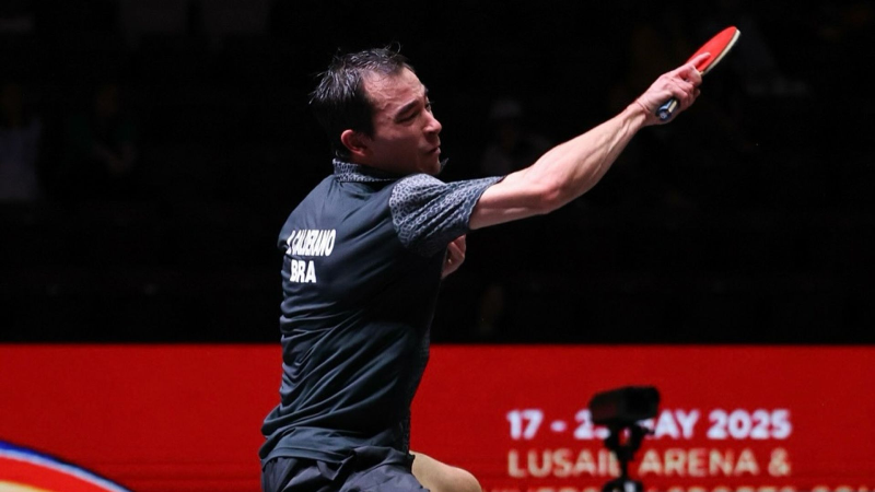 Hugo Calderano cai na final e fica com prata inédita do Mundial de tênis de mesa 1 03 1