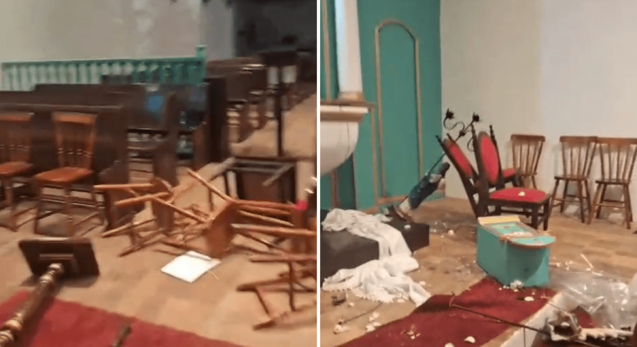 Homem é preso após vandalizar igreja em Trancoso, no sul da Bahia 1 2