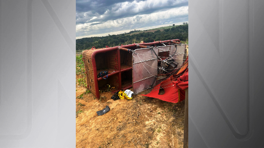 Balão pega fogo no ar, cai e deixa mortos em Santa Catarina -Assista Vídeo 5 05 2