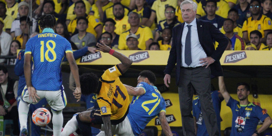 Brasil de Ancelotti empata sem brilho na estreia contra o Equador 1 2 6