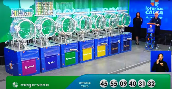 Ninguém acerta as seis dezenas da Mega-Sena 2876, e prêmio vai a R$ 110 milhões; veja números sorteados 4 5