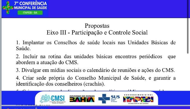 Itapebi realiza 7ª Conferência Municipal de Saúde com foco no fortalecimento do SUS 7 Imagem do WhatsApp de 2025 07 29 as 14.08.26 90d24a55