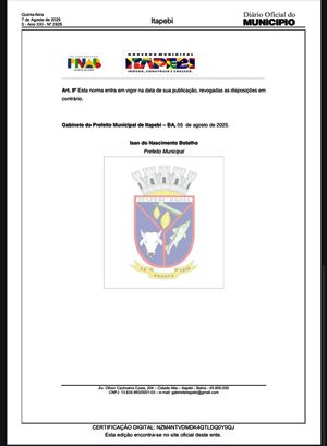 Prefeitura de Itapebi por decreto proíbe músicas impróprias e equipamentos de som (Paredão e Torre) 5 Imagem do WhatsApp de 2025 08 20 as 16.45.47 7be9e123