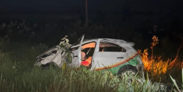 Mulher morre e duas pessoas ficam feridas em capotamento de carro da Saúde de Porto Seguro 4 02 2