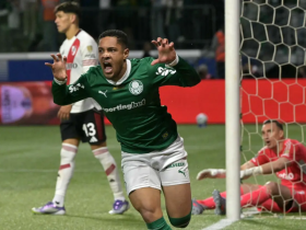De virada o Palmeiras Vence o River Plate com gols de Flaco Lopes e do Tigrinho. 16 1 85