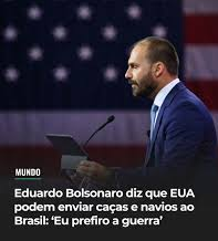 Eduardo Bolsonaro defende envio de caças dos EUA após condenação do pai 3 2 25