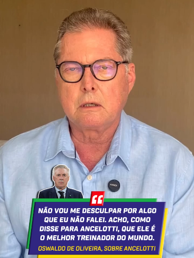 Oswaldo Não Recua e Diz que Não se Desculpa por Fala Sobre Ancelotti 1 02