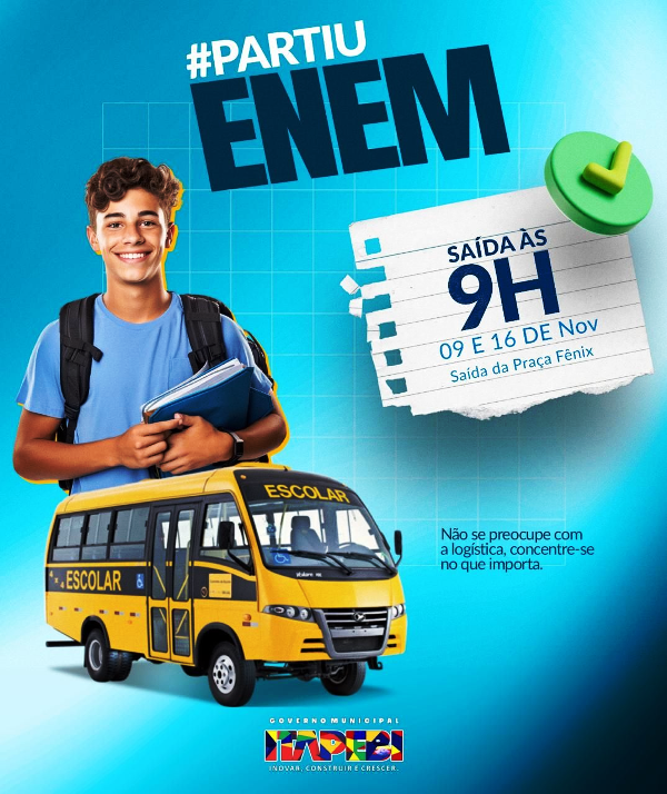 Enem 2025: Estudantes de Itapebi Receberão Transporte e Kit Lanche para Provas em Eunápolis 4 1 22