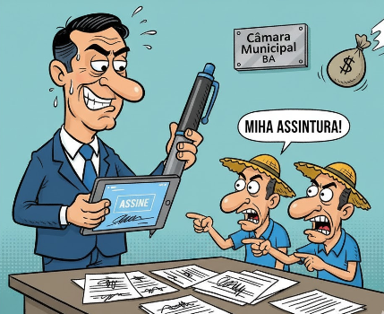 Secretário é acusado de falsificar assinaturas em documentos da Câmara Municipal. 1 1 6