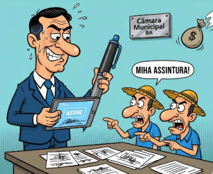 Secretário é acusado de falsificar assinaturas em documentos da Câmara Municipal. 4 1 7