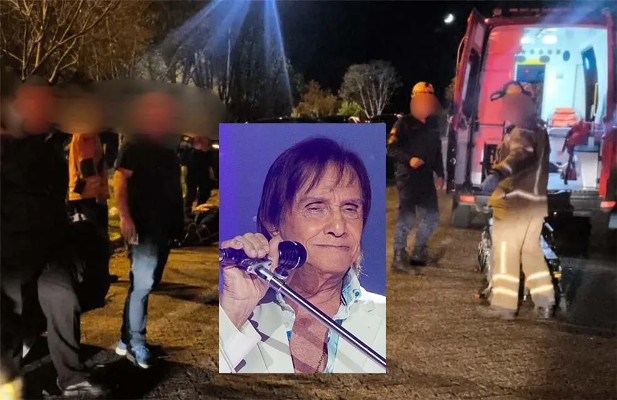 Susto com o Rei: Roberto Carlos se envolve em acidente de carro; saiba o estado de saúde do cantor 4 3 9