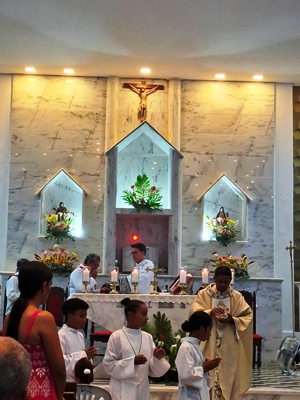 Sétima Noite da Novena à Imaculada Conceição na Cidade Baixa de Itapebi 5 Novena 7a noite Pe. Lucas 10