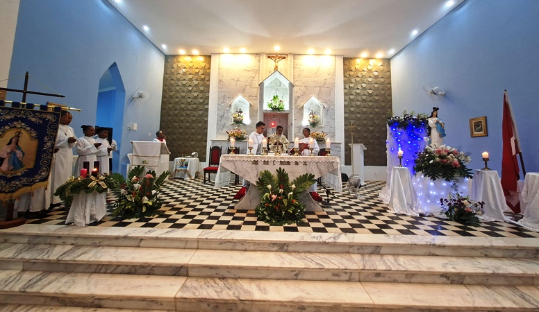 Sétima Noite da Novena à Imaculada Conceição na Cidade Baixa de Itapebi 1 Novena 7a noite Pe. Lucas 5