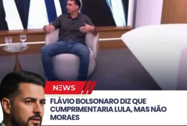 Flávio Bolsonaro: "Cumprimentaria Lula, mas não apertaria a mão de Alexandre de Moraes" em Entrevista Bombástica 29 Sem titulo 2