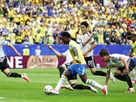Vini Jr. comemora vitória do Brasil contra o Japão e vaga garantida na Copa 3 2 30