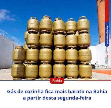Alívio no bolso: Gás de cozinha fica 7,1% mais barato na Bahia 4 5 1