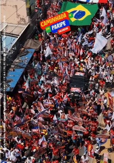 Lula encerra campanha no Nordeste com grande caminhada em Salvador nesta terça (29) 4 33